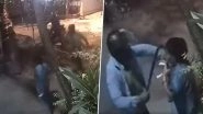 Robbery Caught on Camera in Bengaluru: Woman Loses Fingers as Bike-Borne Robbers Attack Her With Machete and Flee With Gold Worth INR 7 Lakh; Video Goes Viral