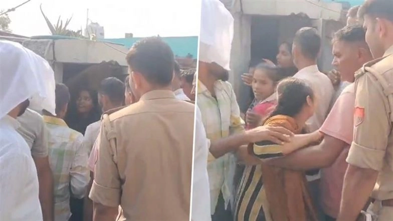 Baghpat Mosque Murder: Angry Over Being Punished by Cleric, 2 Minor Students Kill His Wife and 2 Daughters Using Hammer in UP (Video)