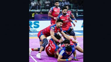 PKL 2025: UP Yoddhas Ride on Guman Singh-Gagan Gowda Duo To Beat Tamil Thalaivas, Seal Second Straight Win in Pro Kabaddi League Season 12