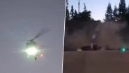 Helicopter Crash in California: Medical Chopper Crashes Onto Sacramento&rsquo;s Highway 50, Videos Capture Moment of Air Accident