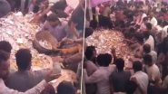 Biryani Chaos at Bihar Poll Rally: Crowd Frenzy Erupts Over Free Food at AIMIM Candidate Tausif Alam&rsquo;s Nomination Event in Kishanganj (Video)