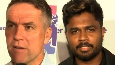 Former England Forward Michael Owen Surprised by Arsenal Fan Base in India; India Cricketer Sanju Samson Confesses Love for Liverpool (Watch Video)