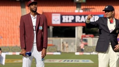 IND vs WI 1st Test 2025 Toss Report and Playing XI: West Indies Elect To Bat, India Fields Kuldeep Yadav As Nitish Kumar Reddy Returns From Injury
