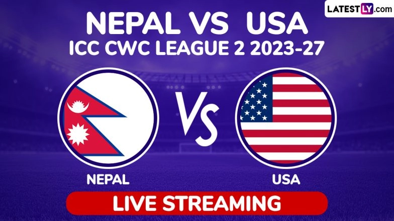 Nepal vs United States of America ICC Men’s Cricket World Cup League 2 Free Live Streaming Online: How To Watch NEP vs USA ICC CWC League 2 ODI Cricket Match Live Telecast on TV?