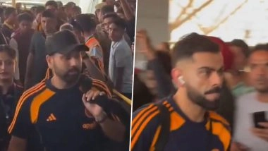 IND vs AUS 2025: Rohit Sharma, Virat Kohli Depart With Team India for Australia Tour (Watch Video)