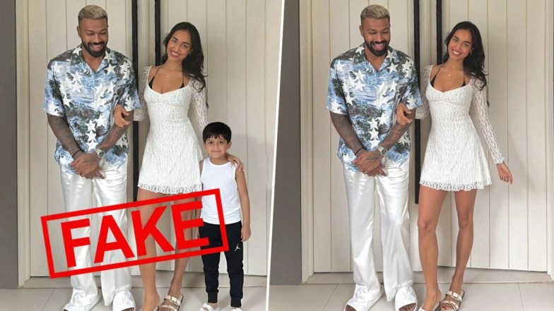 Fact Check: Did Hardik Pandya, His Rumoured Girlfriend Mahieka Sharma and Son Agastya Pose Together? Here’s the Truth Behind Viral Pic