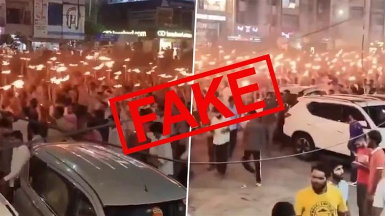 Did GenZ Crowd Come in Support of Cops and Raise ‘UP Police Tum Lath Bajao Hum Tumhare Sath Hai’ Slogans? Fact Check Debunks Fake Viral Video