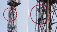Mirzapur Girl Climbs Mobile Tower After Being Told to Clean House for Diwali, While Brother Gets a Pass; Video Goes Viral
