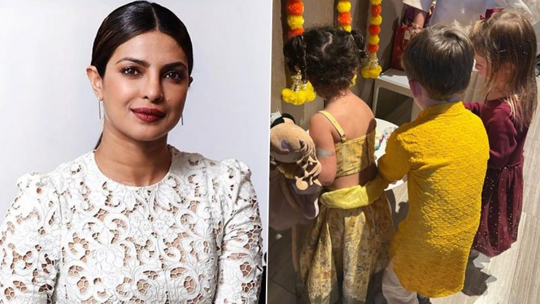 Diwali 2025: Priyanka Chopra’s Daughter Malti Marie Chopra Jonas’s Diwali Celebration Includes a Cute Yellow Lehenga and Tattoo
