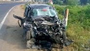 Ujjain Road Accident: 3 Youths Die in Mishap in Madhya Pradesh&rsquo;s Ghatiya, Informs BJP MLA Satish Malviya (Watch Video)
