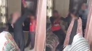 Amroha Viral Video: Caught Red-Handed With Another Woman in OYO Hotel Room, Woman Beats Husband With Slipper in Uttar Pradesh