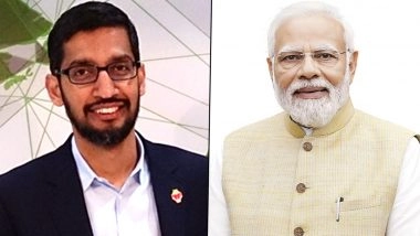 Google CEO Sundar Pichai Speaks to PM Narendra Modi, Shares Details of Google AI Hub, USD 15 Billion Investment in Visakhapatnam