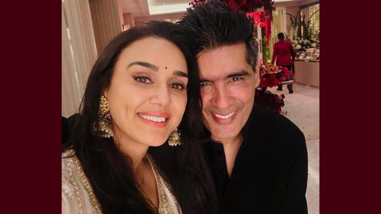 Preity Zinta Calls Catching Up With Manish Malhotra ‘Awesome’ at His Star-Studded Diwali Party; Reunites With ‘Soldier’ Co-Star Bobby Deol After Years (View Post)