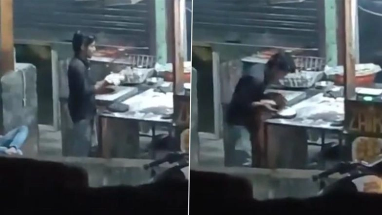 Spit-Gate in Uttarkashi: Worker Seen Spitting on Tandoori Rotis at Uttarakhand Restaurant, Arrested After Viral Video Sparks Protests