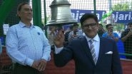Anil Kumble Rings Iconic Bell At Arun Jaitley Stadium to Start Proceedings in IND vs WI 2nd Test 2025 Day 1 in Delhi (Watch Video)