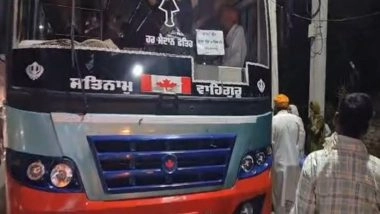 Amritsar: 3 Dead, 1 Injured As Roof of Bus Collides With Lantern of BRTS Tower in Punjab (Watch Video)