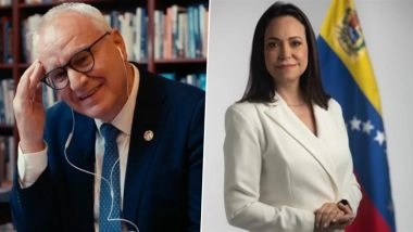 Maria Corina Machado Gets Emotional, Her Voice Trembling, After Winning 2025 Nobel Peace Prize; Calls It ‘Achievement of Whole Society’ (Video)