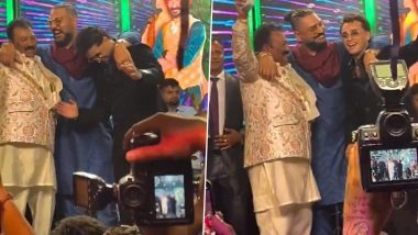 Abhishek Sharma and Mentor Yuvraj Singh Dance Together On Stage During Young India Opener’s Sister Komal Sharma's Wedding (Watch Video)