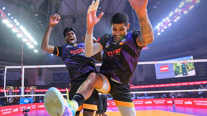 PVL 2025: Kochi Blue Spikers Clinch Kerala Derby With Commanding 3–1 Victory Over Calicut Heroes