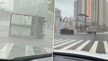 Typhoon Matmo in China: 21st Named Storm of 2025 Pacific Typhoon Season Makes Landfall in Guangdong’s Zhanjiang; Thousands Evacuated As Authorities Activate Highest Level Emergency Response (Videos)