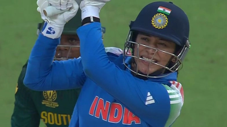 Smriti Mandhana Breaks Belinda Clark’s 28-Year-Old Record of Most Runs in Calendar Year in Women’s ODIs, Achieves Feat During IND-W vs SA-W ICC Women’s World Cup 2025