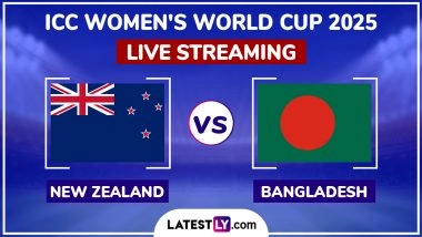 New Zealand Women vs Bangladesh Women Free Live Streaming Online of ICC Women’s Cricket World Cup 2025: How To Watch NZ-W vs BAN-W CWC Match Free Live Telecast in India?