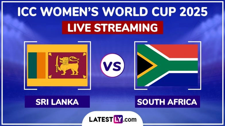 Sri Lanka Women vs South Africa Women Free Live Streaming Online of ICC Women&rsquo;s Cricket World Cup 2025: How To Watch SL-W vs SA-W CWC Match Free Live Telecast in India?