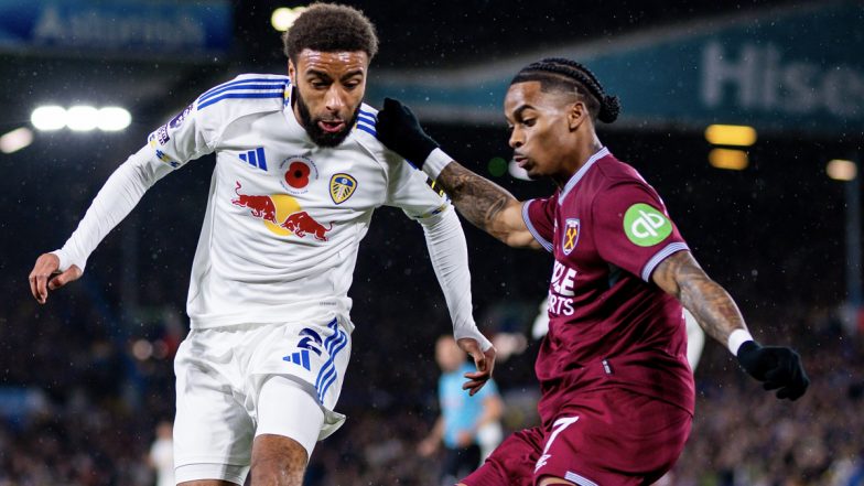 Leeds United 2–1 West Ham, Premier League 2025–26: Brenden Aaronson, Joe Rodon Score As Whites Beat Hammers for Third Win (Watch Goal Video Highlights)