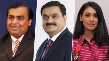 Hurun India Rich List 2025: From Mukesh Ambani to Gautam Adani and Roshni Nadar Malhotra, Names of Top 100 Richest Indian Tycoons