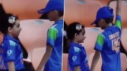 Brother and Sister Spotted in Rohit Sharma and Virat Kohli Jerseys During IND vs WI 1st Test 2025, Video of Cute Moment Goes Viral