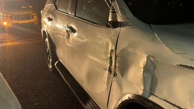 Baby Rani Maurya Road Accident: Uttar Pradesh Minister’s Car Hit by Truck After Tyre Burst on Agra-Lucknow Expressway; BJP Leader Escapes Unhurt (See Pics)