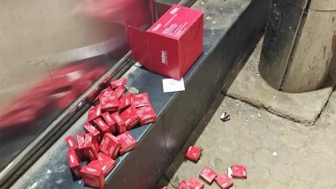 Condoms Found at Delhi Metro: Commuter Shocked To Spot Box Full of Condoms Behind Station Gate, Netizens React (See Pic)