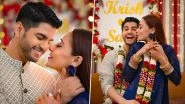 Sara Khan Marries Krrish Pathak After 1 Year of Dating; TV Actress Shares First Pictures From Their Registered Wedding, Pens &lsquo;Two Faiths, One Script, Infinite Love&rsquo;