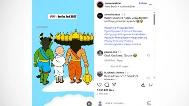 Mahatma Gandhi Compared With Ravana and Mahishasura in Derogatory Instagram Reel Video! Unfortunately Netizens Are Not Outraged