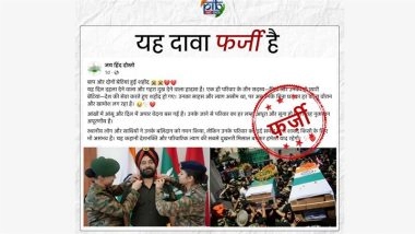 Did a Father and His 2 Daughters Serving in the Indian Army Really Get Martyred? PIB Fact Check Debunks Fake Claim