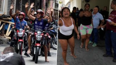 Rio de Janeiro Operation Against Drug Cartels: 64 Killed Including 4 Brazil Police Officers, 81 Arrested in Large-Scale Raids Targeting Comando Vermelho (See Pics and Videos)