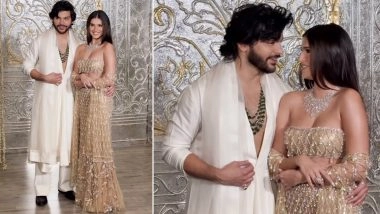 Tara Sutaria and Veer Pahariya Make First Red Carpet Appearance as a Couple at Manish Malhotra’s Diwali Bash; Hold Hands and Pose for Paparazzi (Watch Video)