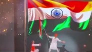 Akshay Kumar Performs to &lsquo;Teri Mitti&rsquo; at Musical Saga of &lsquo;Mera Desh Pehle: The Untold Story of PM Narendra Modi&rsquo; in Gujarat, Pays Tribute to Nation With Patriotic Performance (Watch Video)