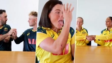 Australia Cricketers Take Dig At India's No-Handshake Policy Against Pakistan Ahead of India Tour of Australia 2025, Delete Video After Backlash on Social Media