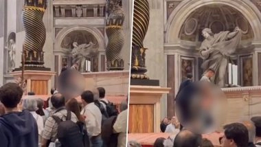 Vatican City: Man Drops His Pants and Urinates on Papal Altar of St Peter’s Basilica During Holy Mass; Video Goes Viral
