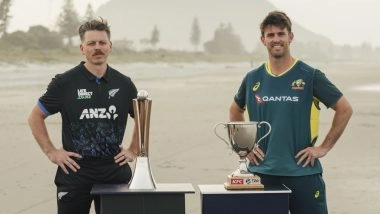 NZ vs AUS 3rd T20I 2025 Toss Report and Playing XI: Australia Captain Mitchell Marsh Elects to Field First, Both Teams Unchanged