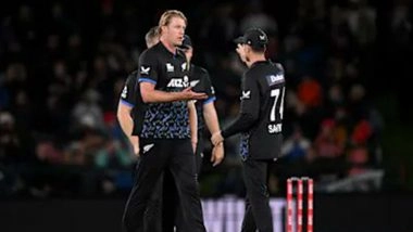 NZ vs ENG 2025: New Zealand Pacer Kyle Jamieson Ruled Out ODI Series Against England Due to Side Stiffness