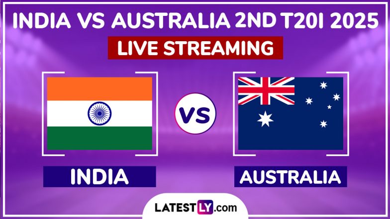 India vs Australia Free Live Streaming Online, 2nd T20I 2025: How To Watch IND vs AUS Cricket Match Live Telecast on TV?