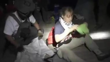 Greta Thunberg Arrested: Israeli Forces Intercept Global Sumud Flotilla en Route to Gaza, Detain Climate Activist (Watch Video)