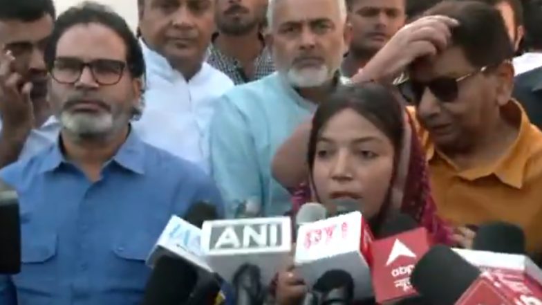 Bihar Assembly Elections 2025: Pawan Singh’s Wife Jyoti Singh Meets Jan Suraaj’s Founder Prashant Kishor in Patna, Clarifies ‘Not Seeking Election Ticket’ (Watch Video)