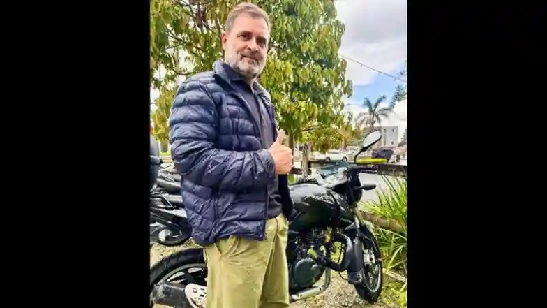 Rahul Gandhi Hails Indian Two-Wheeler Manufacturers, Says ‘Proud To See Bajaj, Hero & TVS Do So Well in Colombia’