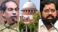 Shiv Sena Symbol Row: Supreme Court to Hear on November 12 Plea of Uddhav Thackeray on Allotment of Party&rsquo;s Symbol to Eknath Shinde Group