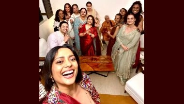 Diwali 2025 Celebrations: Shabana Azmi, Javed Akhtar Celebrate Deepavali with 'Dher Saara Pyar' Gang; Dia Mirza, Vidya Balan, Ali Fazal and Others Join (View Post)