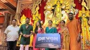 Durga Puja 2025: Ajay Devgn and Kajol Kickstart New Cinematic Journey With Devgn CineX on Maha Navami (See Pics)