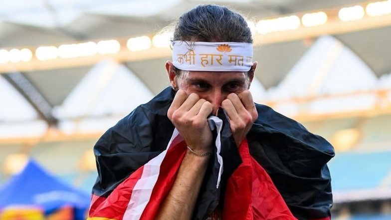World Para Athletics Championships 2025: German Athlete Max Maximilian Expresses Gratitude for India’s Hospitality Through ‘Kabhi Haar Mat Mano’ Headband